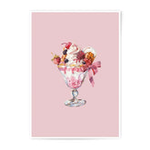 Berry Ice Cream Photographic Prints, Dessert Wall Art, Sweet Treat Decor, Watercolor Print, Food Illustration, Kitchen Art Prints - Tawshia